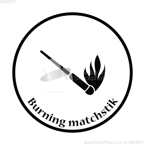 Image of Burning matchstik icon