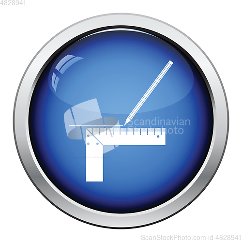 Image of Pencil line with scale icon