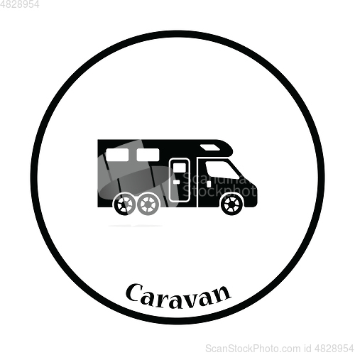 Image of Camping family caravan  icon