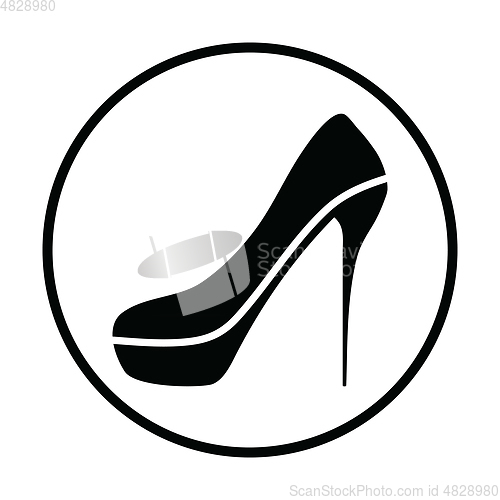 Image of Sexy high heel shoe icon