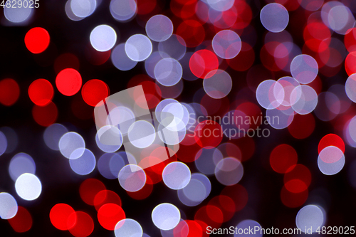 Image of Bright unfocused lights holiday background