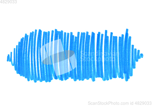 Image of Abstract bright blue touches texture on white