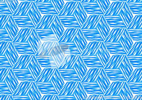 Image of Abstract bright blue repeating pattern