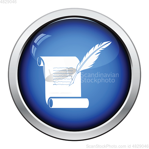 Image of Feather and scroll icon