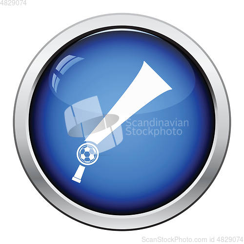 Image of Football fans wind horn toy icon