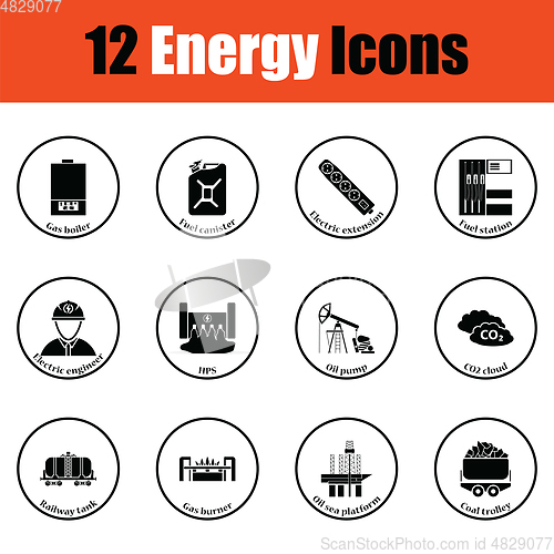 Image of Energy icon set