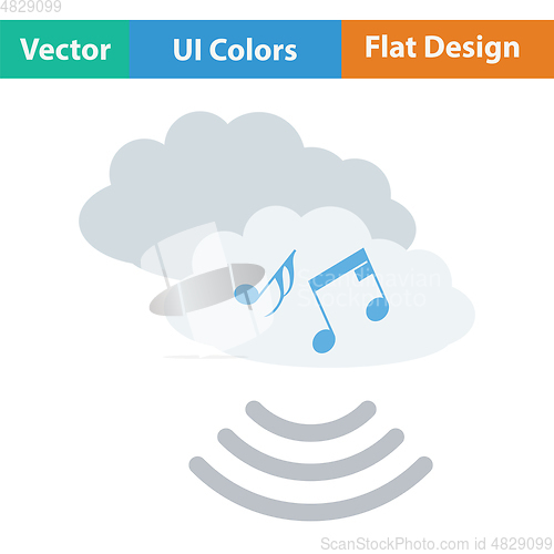 Image of Music cloud icon