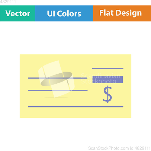 Image of Bank check icon