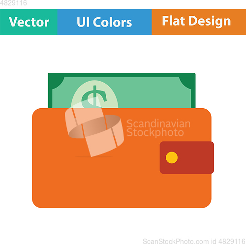 Image of Wallet with cash icon