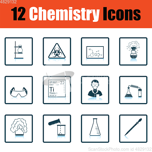 Image of Chemistry icon set