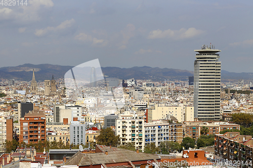 Image of Beautiful view of Barcelona, Catalonia, Spain