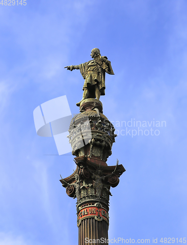 Image of Monument of Christopher Columbus in Barcelona