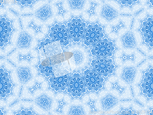 Image of Abstract blue concentric pattern background