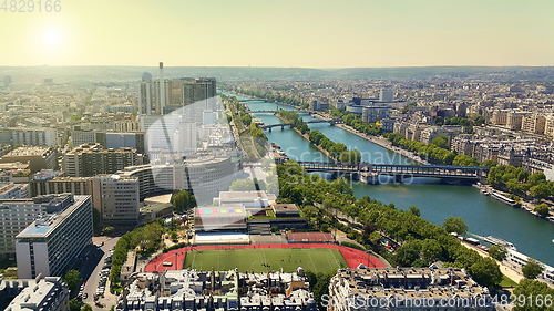 Image of Aerial view from Eiffel Tower on Paris