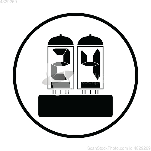 Image of Electric numeral lamp icon