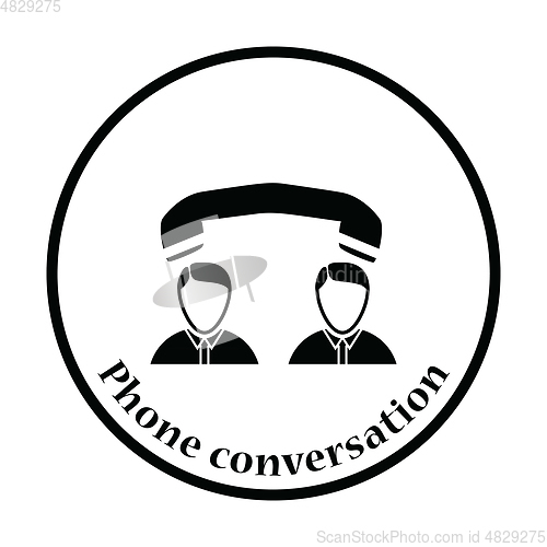 Image of Icon of Telephone conversation