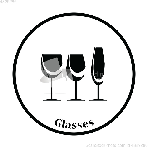 Image of Glasses set icon