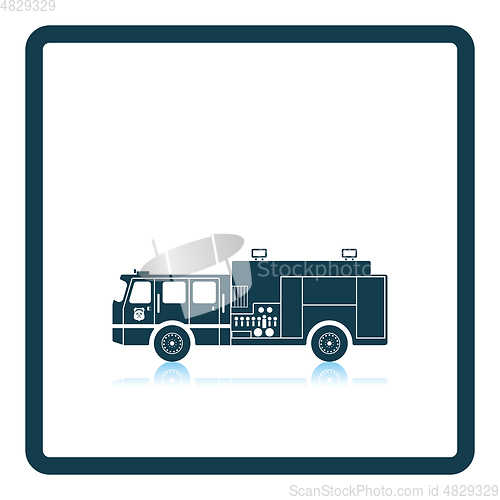 Image of Fire service truck icon