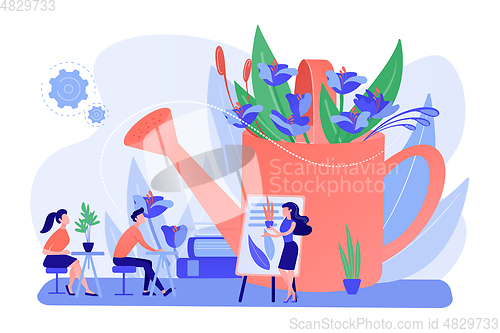 Image of Garden workshop concept vector illustration