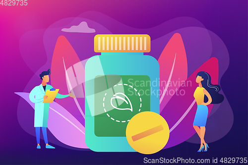 Image of Homeopathy concept vector illustration