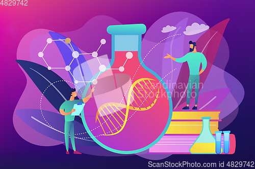 Image of Gene therapy concept vector illustration.