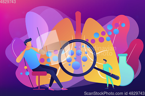 Image of Anaphylaxis concept vector illustration.