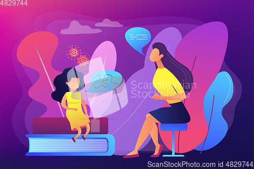 Image of Speech therapy concept vector illustration