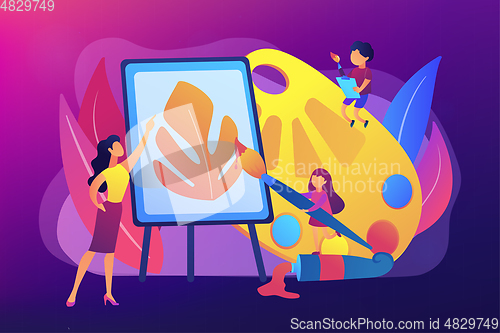 Image of Art studio concept vector illustration.