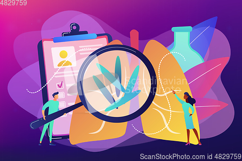 Image of Tuberculosis concept vector illustration.