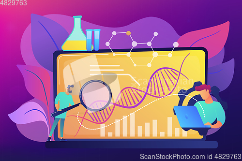 Image of Biotechnology concept vector illustration.