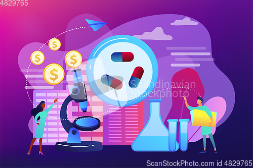 Image of Pharmacological business concept vector illustration.