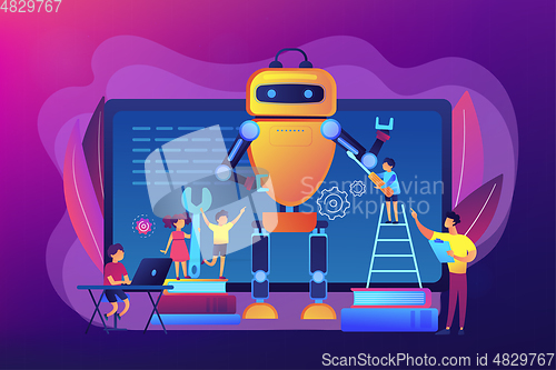 Image of Engineering for kids concept vector illustration.