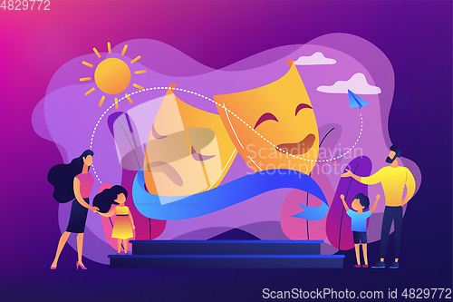 Image of Theater camp concept vector illustration.