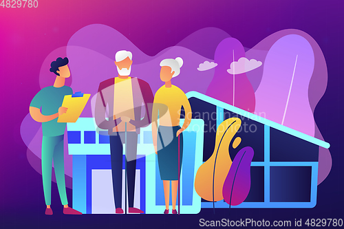 Image of Nursing home concept vector illustration.