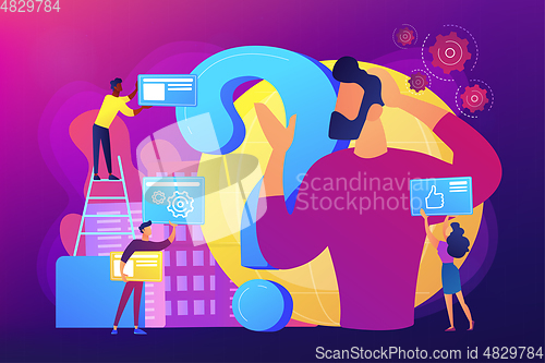 Image of Confusion concept vector illustration