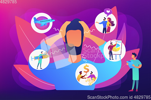 Image of Anxiety concept vector illustration