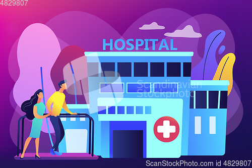 Image of Rehabilitation center concept vector illustration.