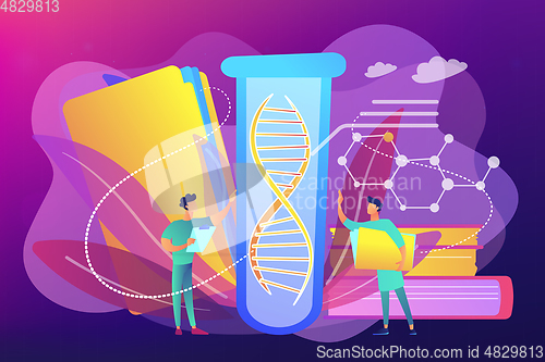 Image of Genetic testing concept vector illustration.