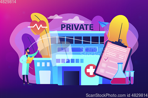 Image of Private healthcare concept vector illustration.