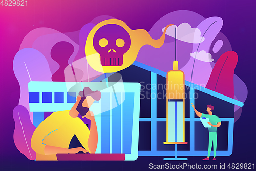 Image of Drug rehab center concept vector illustration.