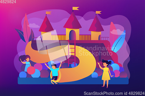Image of Kids playground concept vector illustration.