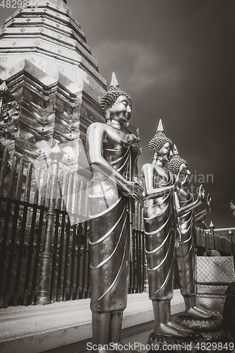 Image of Golden buddha, Wat Doi Suthep, Chiang Mai, Thailand