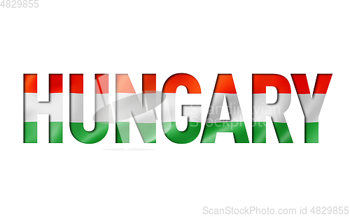 Image of hungary flag text font