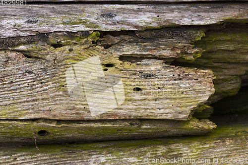 Image of crumbling wooden surface