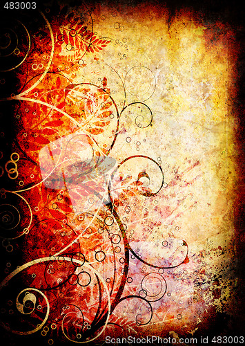 Image of gothic grunge floral
