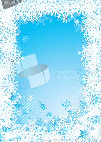 Image of snowflake fall cold