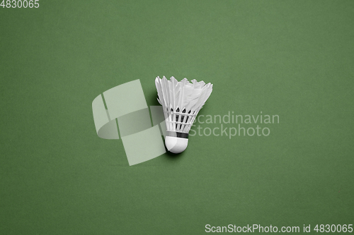 Image of Sport equipment isolated on green studio background