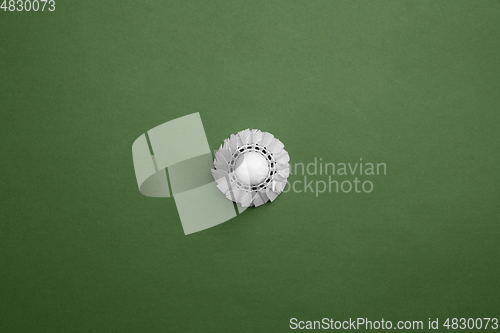 Image of Sport equipment isolated on green studio background