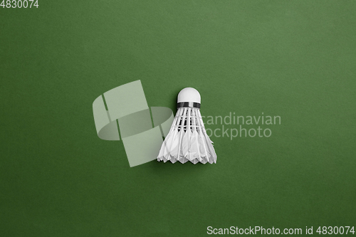 Image of Sport equipment isolated on green studio background