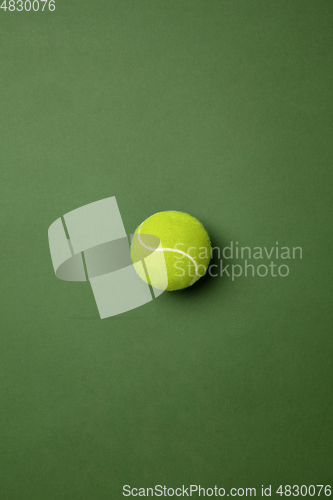 Image of Sport equipment isolated on green studio background